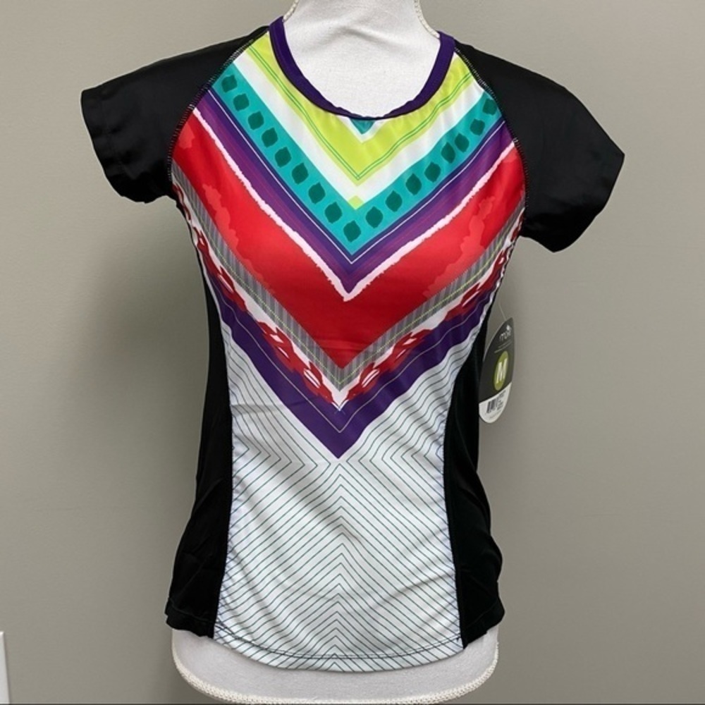 Moxie Cycling Co Multi Color Block Tee Shirt